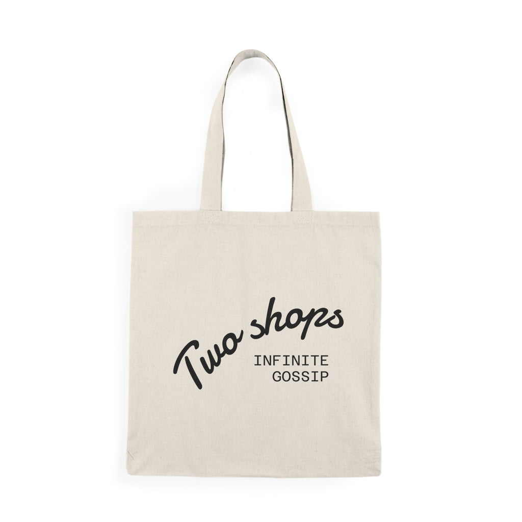 Natural Tote Bag - olibian ‘Two shops - infinite gossip’
