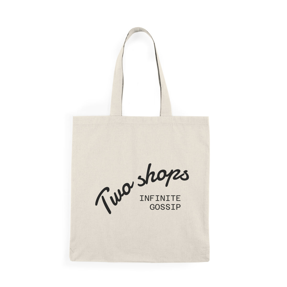 Natural Tote Bag - olibian ‘Two shops - infinite gossip’
