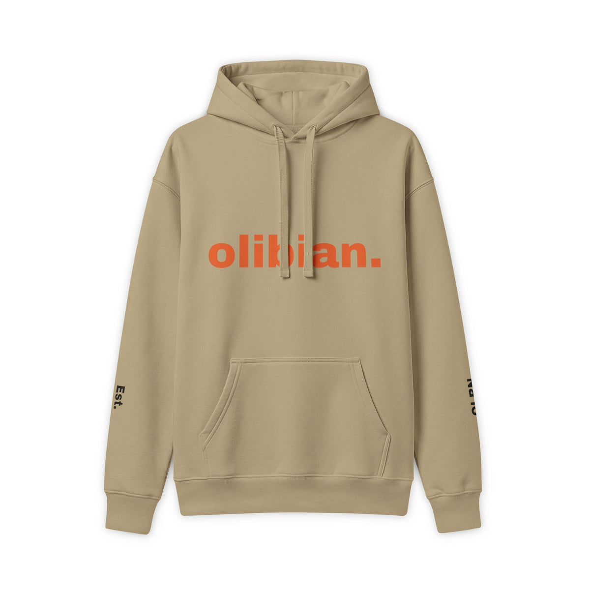 Hoodie — 'olibian.' Front Logo & 'nema semafora' Back Graphic Streetwear