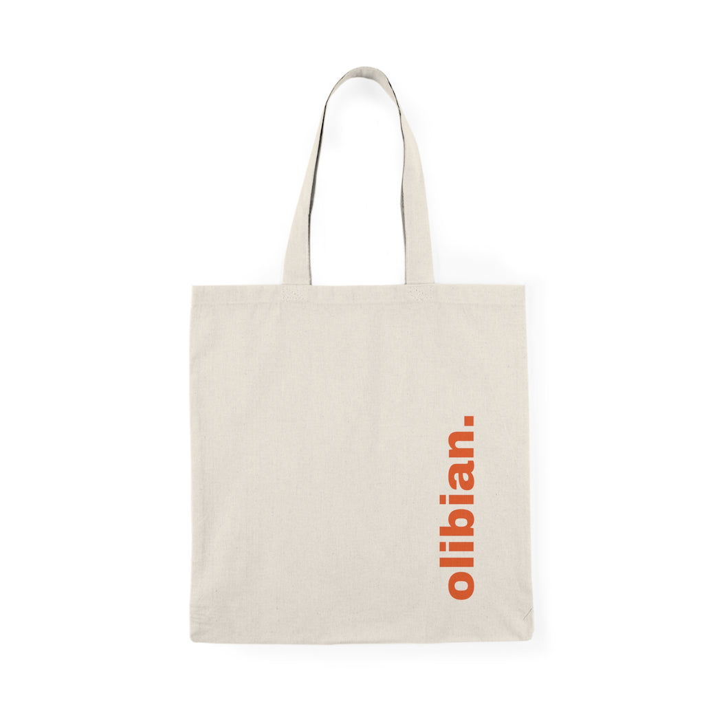 Natural Tote Bag - olibian ‘Two shops - infinite gossip’