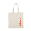 Natural Tote Bag - olibian ‘Two shops - infinite gossip’