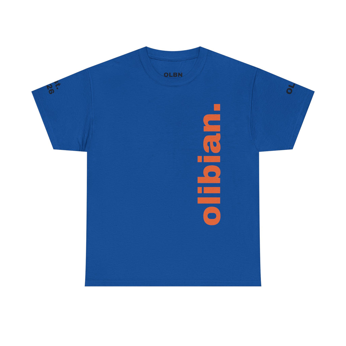 PREMIUM T-Shirt — 'olibian.' Vertical Logo & 'Less Hustle - More Slatinica' Back Graphic