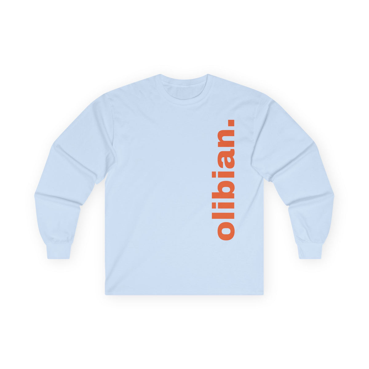 Offline Republic Long Sleeve Tee — "olibian." Vertical Print