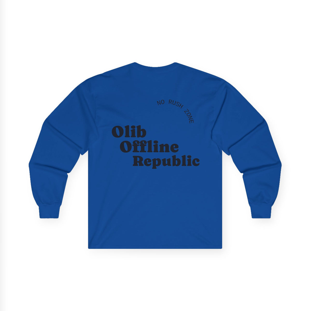 Offline Republic Long Sleeve Tee — "olibian." Vertical Print