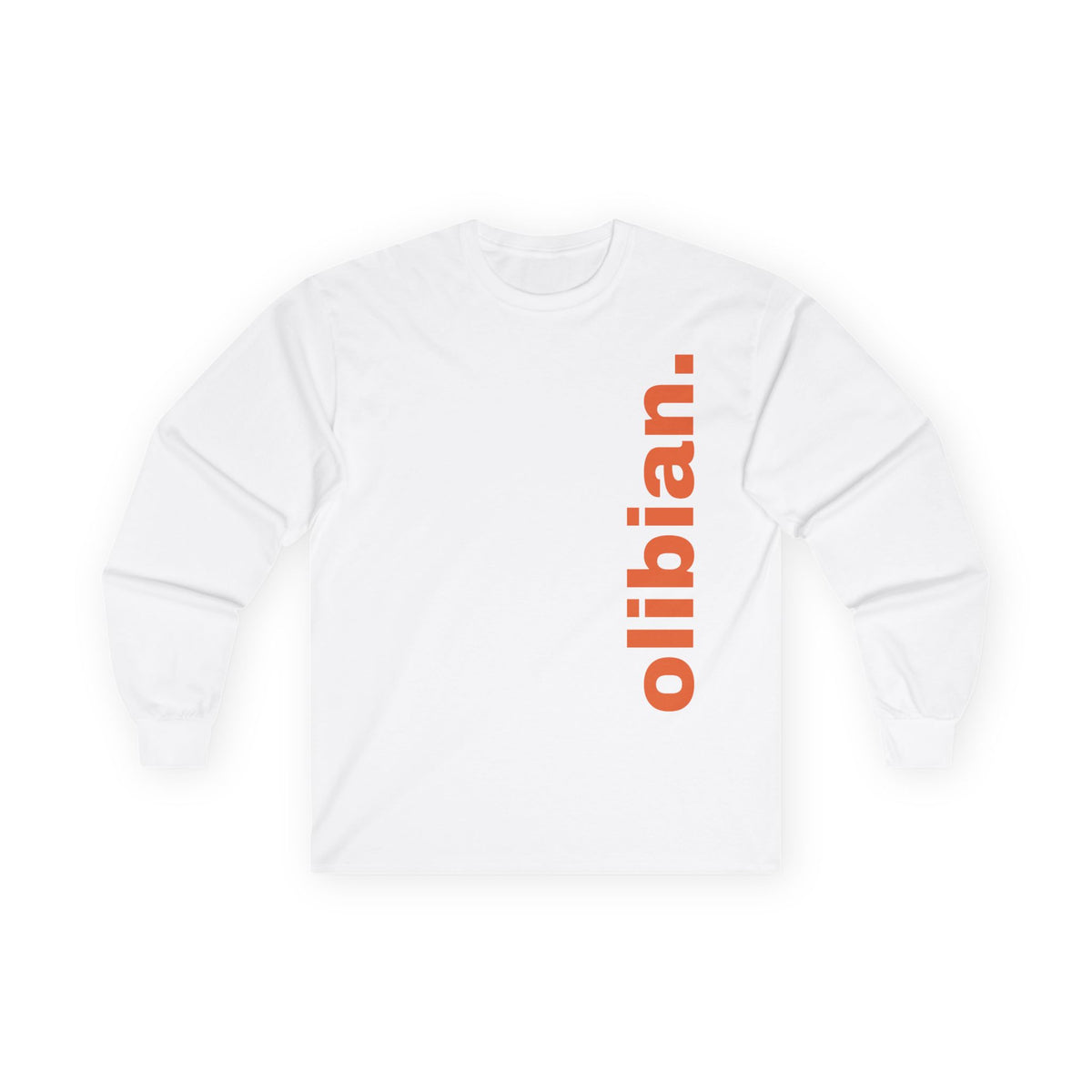 Offline Republic Long Sleeve Tee — "olibian." Vertical Print