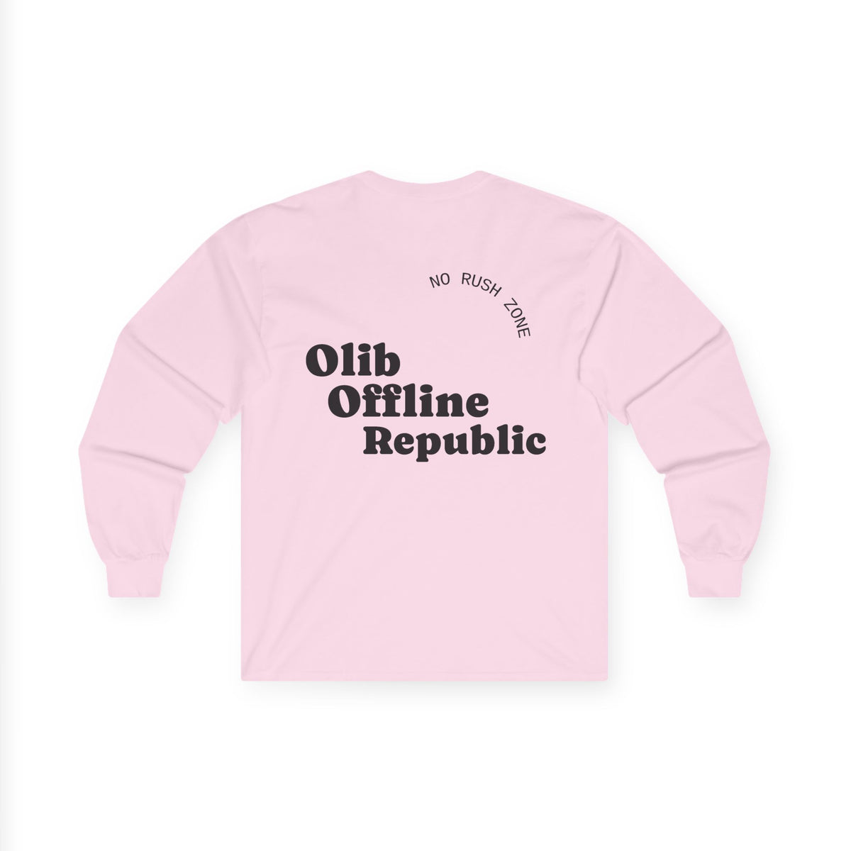 Offline Republic Long Sleeve Tee — "olibian." Vertical Print