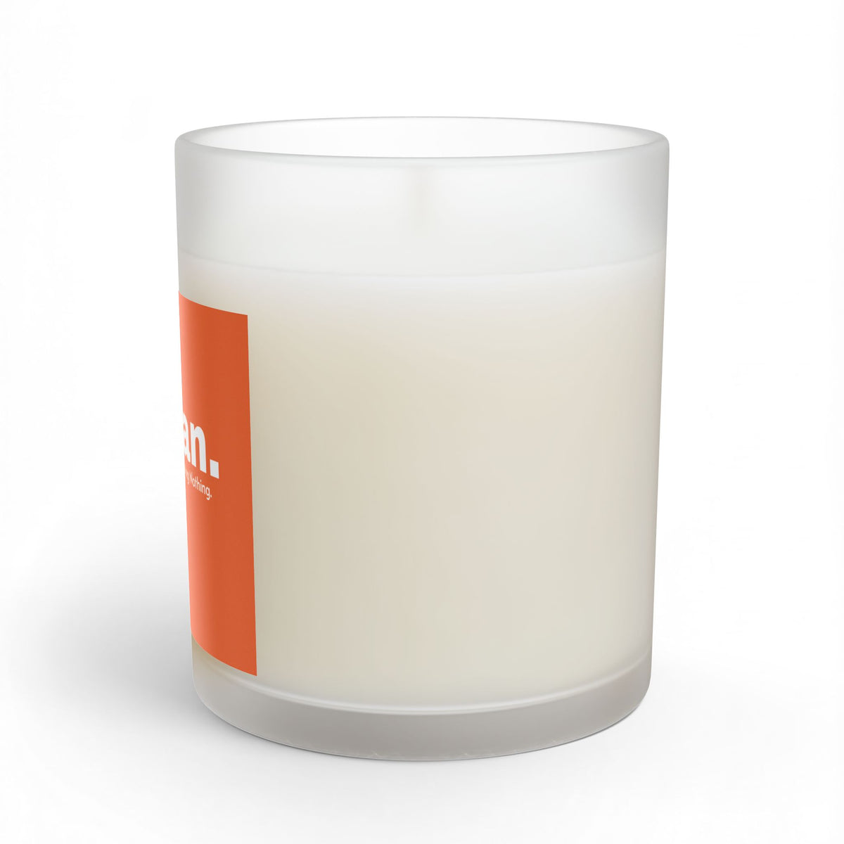 Olibian Orange Glass Candle — 11oz Scented Candle ("Scented for the Art of Doing Nothing")