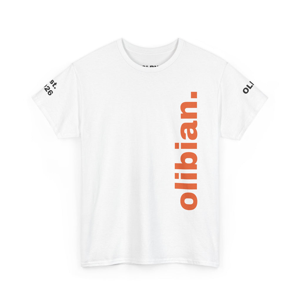 PREMIUM T-Shirt — 'olibian.' Vertical Logo & 'Less Hustle - More Slatinica' Back Graphic