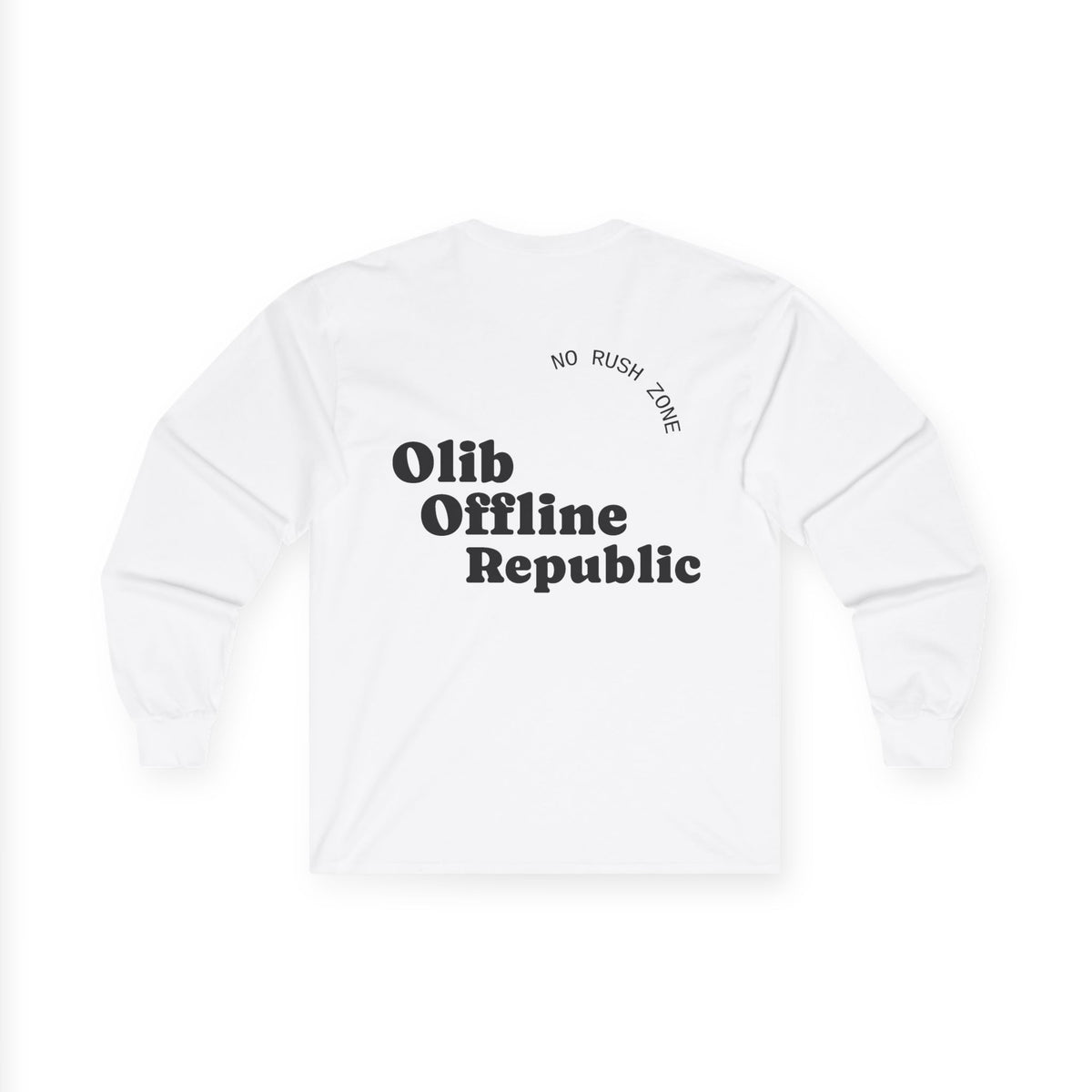 Offline Republic Long Sleeve Tee — "olibian." Vertical Print