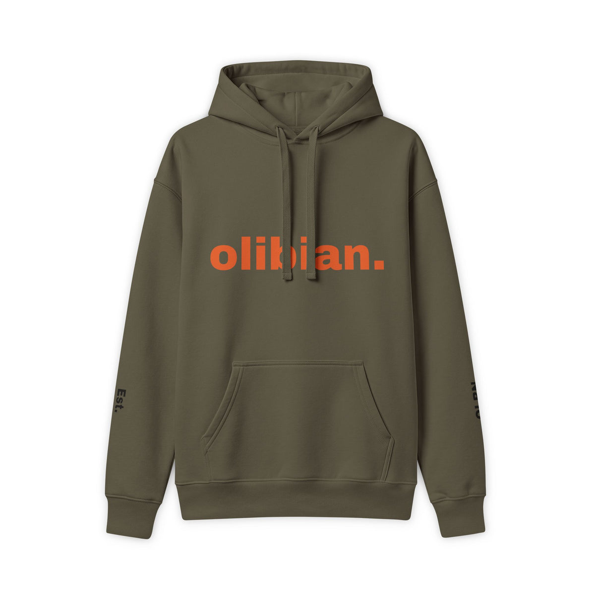 Hoodie — 'olibian.' Front Logo & 'nema semafora' Back Graphic Streetwear