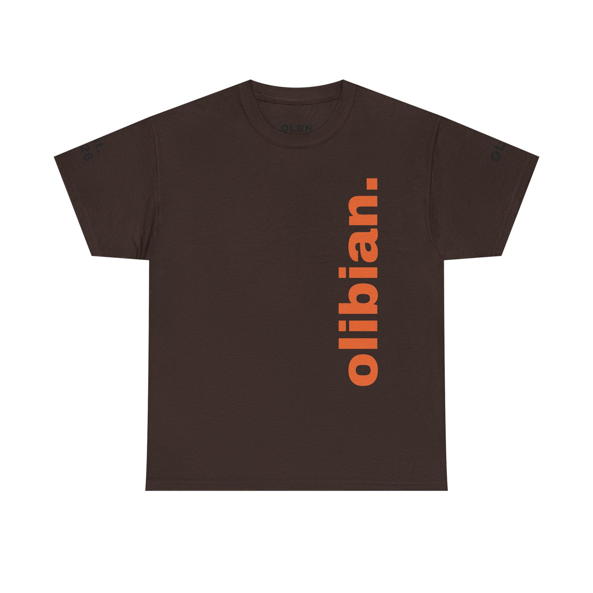 PREMIUM T-Shirt — 'olibian.' Vertical Logo & 'Less Hustle - More Slatinica' Back Graphic