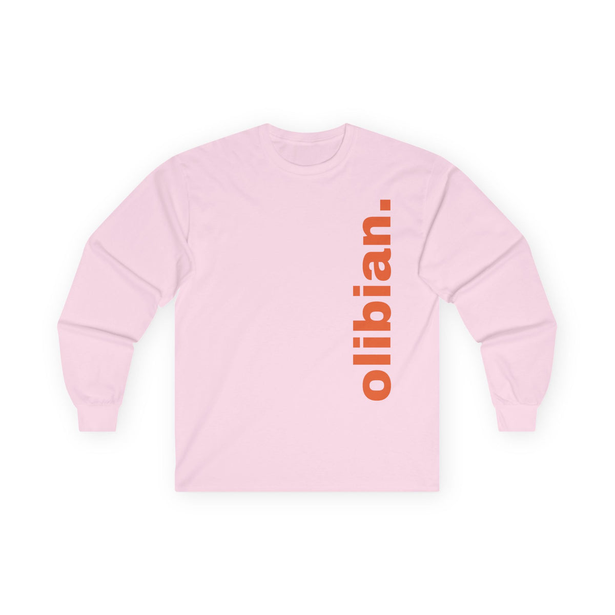 Offline Republic Long Sleeve Tee — "olibian." Vertical Print