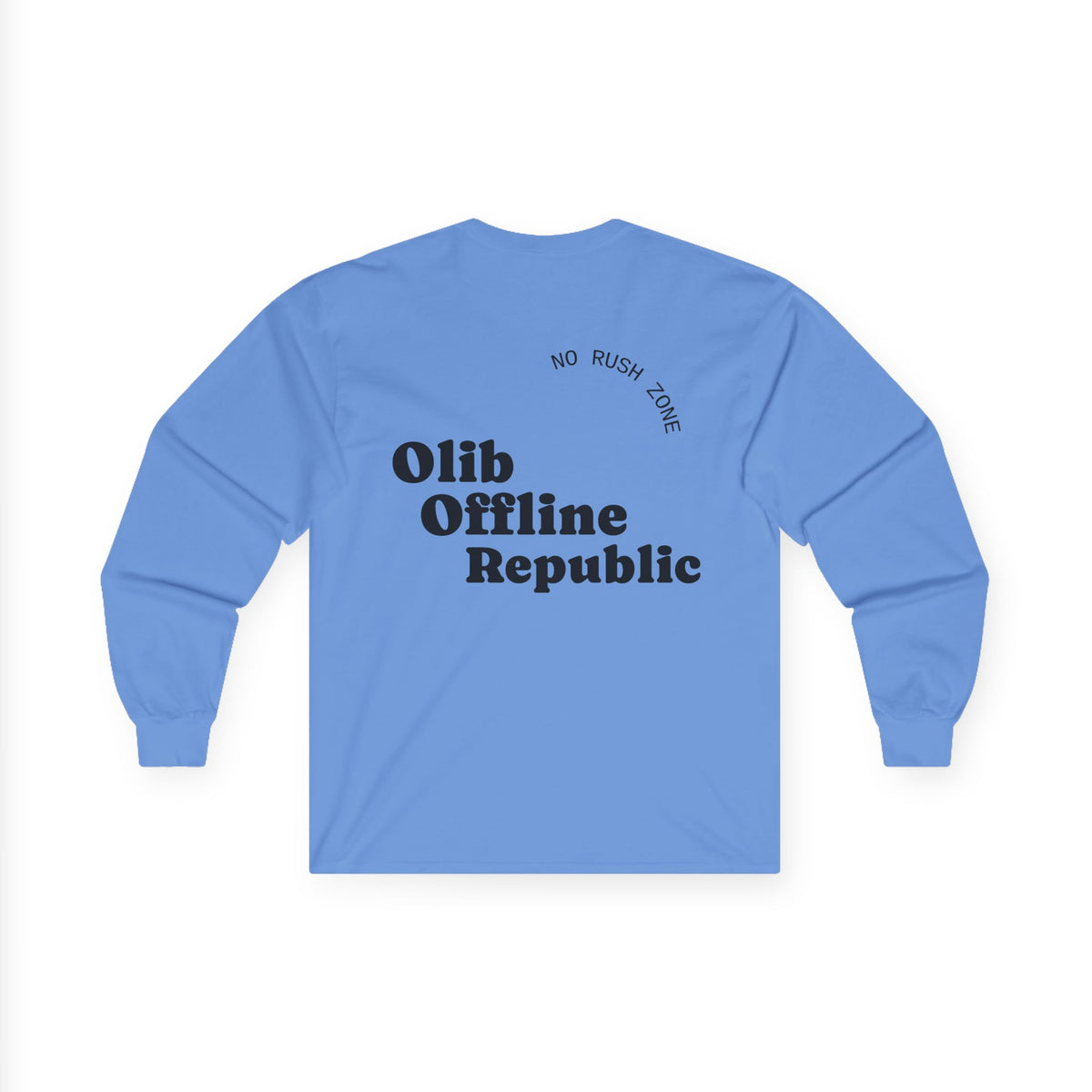 Offline Republic Long Sleeve Tee — "olibian." Vertical Print