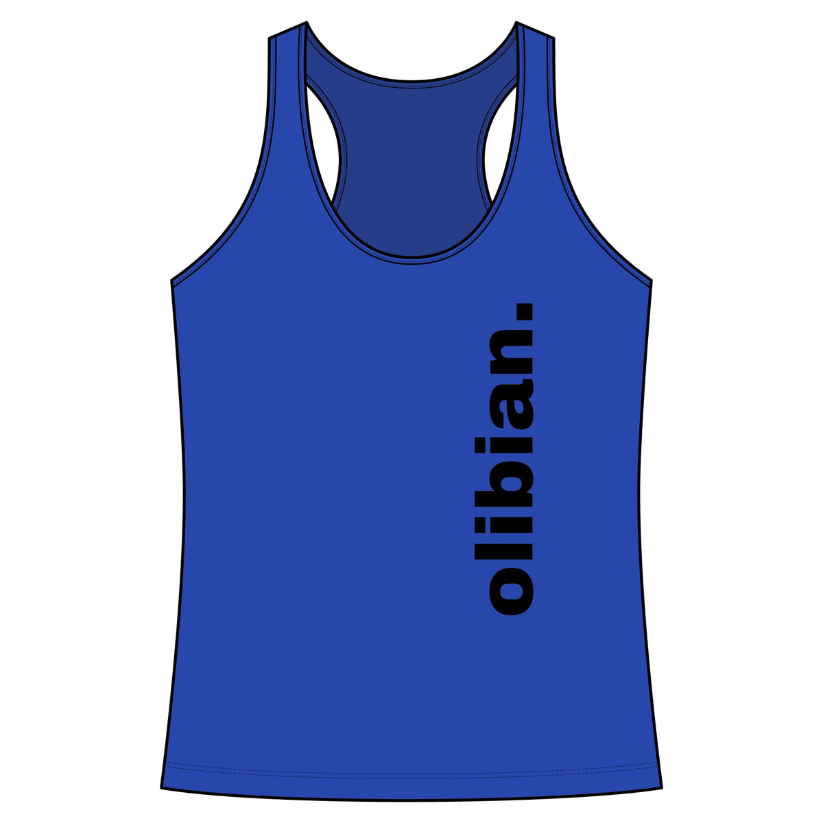 Women's Racerback Tank - olibian. Train. Conquer. Repeat.