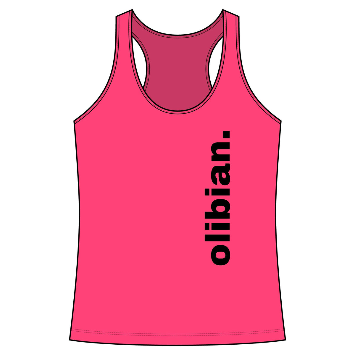 Women's Racerback Tank - olibian. Train. Conquer. Repeat.